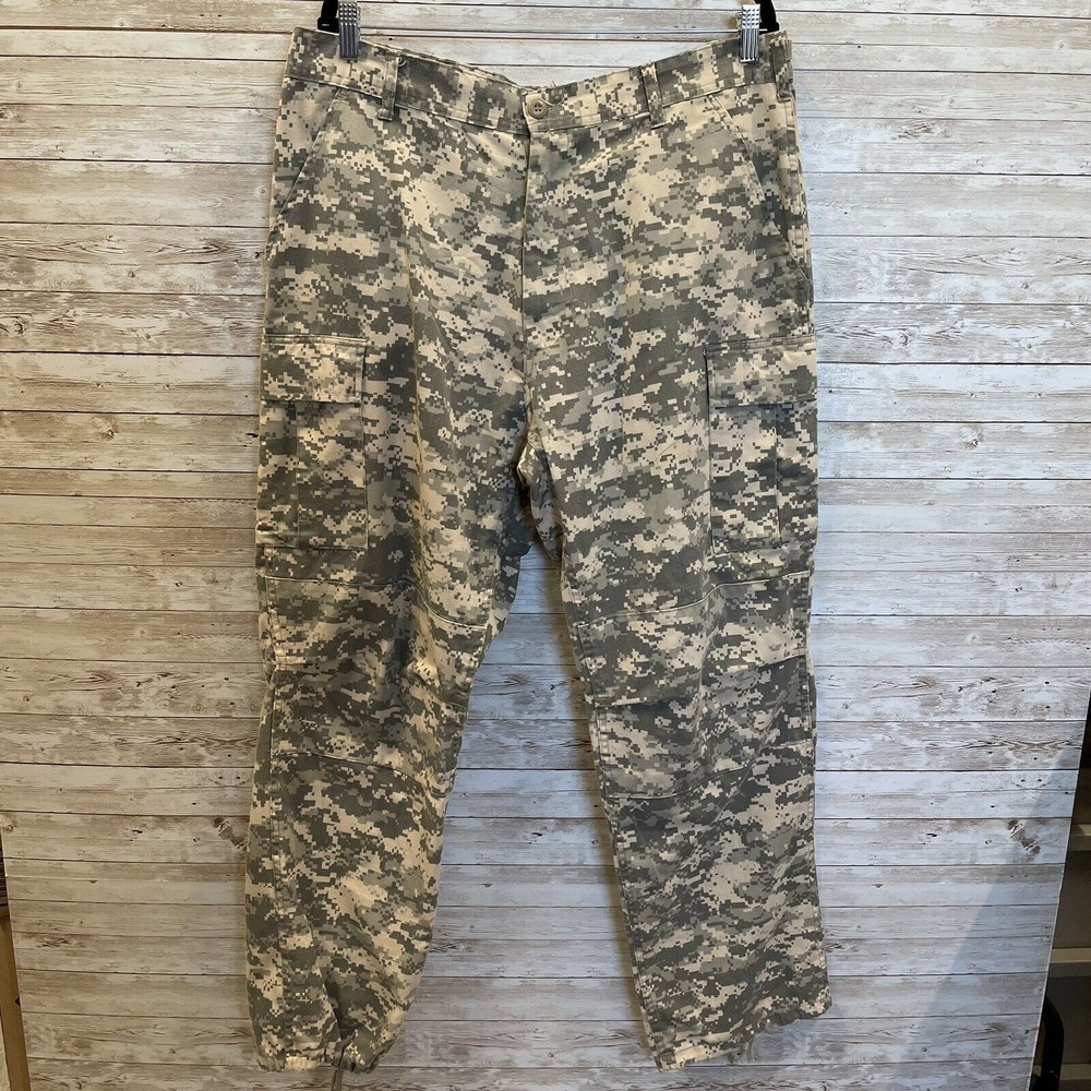 ROTHCO‎ BDU Mens Size 35"-39" Pants Adjustable Reg Green Digital Camo Military